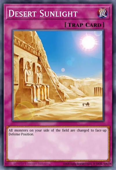 Luz do Sol do Deserto — Carta Yu-Gi-Oh!