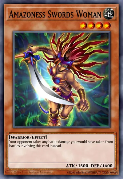 Amazoness Swords Woman — Carta Yu-Gi-Oh!