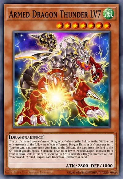 Armed Dragon Thunder LV7 — Carta Yu-Gi-Oh!