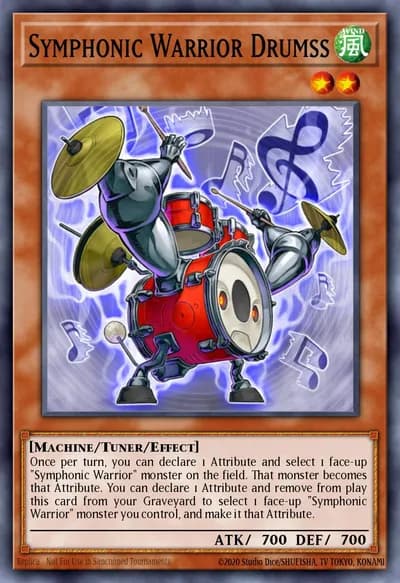 Symphonic Warrior Drumss — Carta Yu-Gi-Oh!
