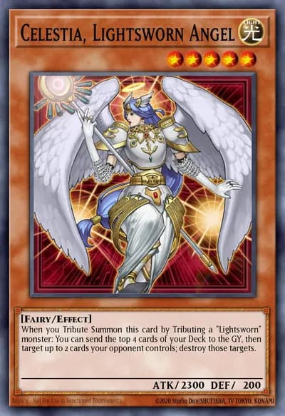 Celestia, Lightsworn Angel — Carta Yu-Gi-Oh!