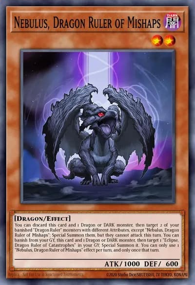 Nebulus, Dragon Ruler of Mishaps — Carta Yu-Gi-Oh!
