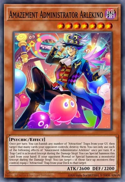 Administrador Amazement Arlekino — Carta Yu-Gi-Oh!