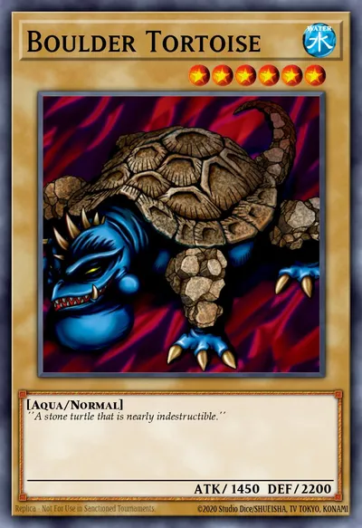 Tartaruga de Pedra — Carta Yu-Gi-Oh!