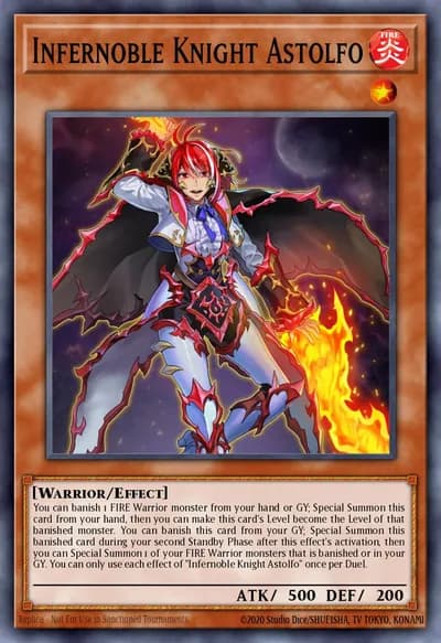 Infernoble Knight Astolfo — Carta Yu-Gi-Oh!