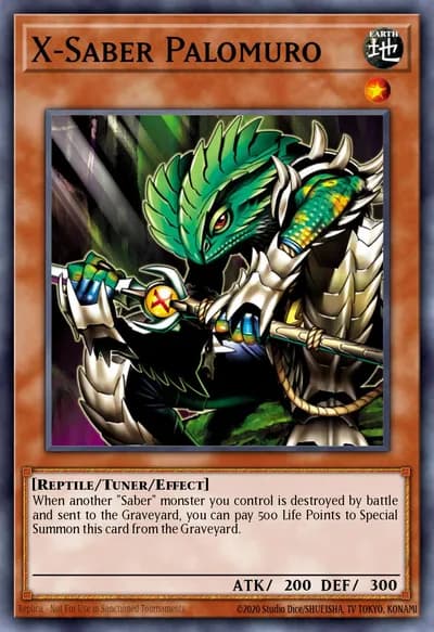 X-Saber Palomuro — Carta Yu-Gi-Oh!