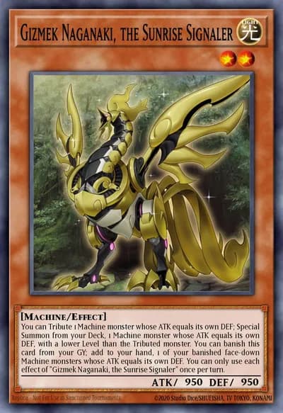 Gizmek Naganaki, the Sunrise Signaler — Carta Yu-Gi-Oh!