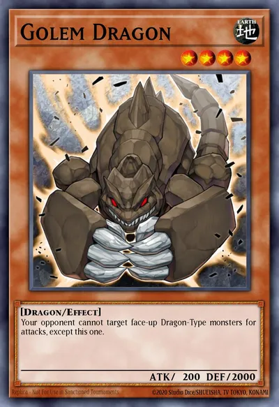 Dragão Golem — Carta Yu-Gi-Oh!