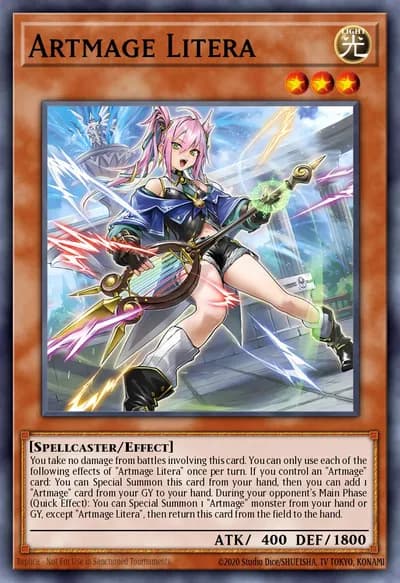 Artmage Litera — Carta Yu-Gi-Oh!
