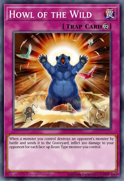 Uivo Selvagem — Carta Yu-Gi-Oh!