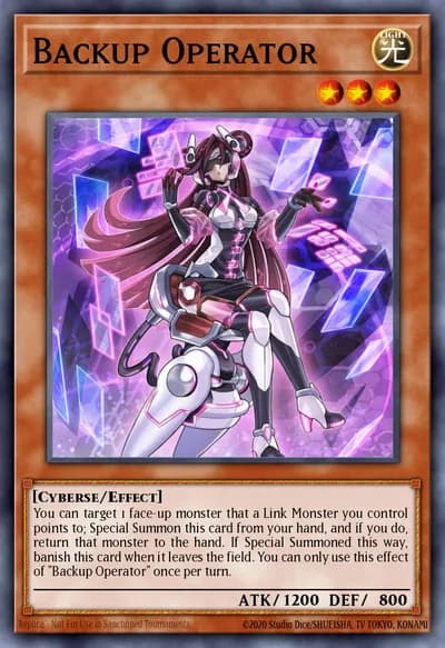 Operador de Backup — Carta Yu-Gi-Oh!