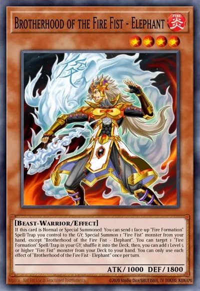 Brotherhood of the Fire Fist - Elephant — Carta Yu-Gi-Oh!