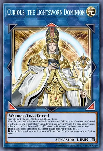 Curious, the Lightsworn Dominion — Carta Yu-Gi-Oh!