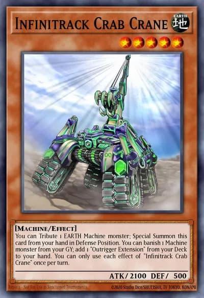 Infinitrack Crab Crane — Carta Yu-Gi-Oh!