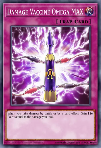 Vacina de Dano Ômega MAX — Carta Yu-Gi-Oh!