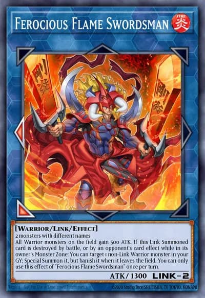Ferocious Flame Swordsman — Carta Yu-Gi-Oh!