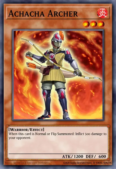 Arqueiro Achacha — Carta Yu-Gi-Oh!
