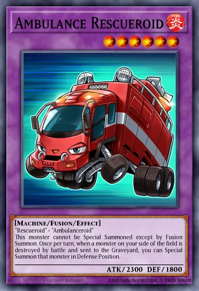 Ambulance Rescueroid — Carta Yu-Gi-Oh!