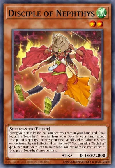 Discípulo de Nephthys — Carta Yu-Gi-Oh!
