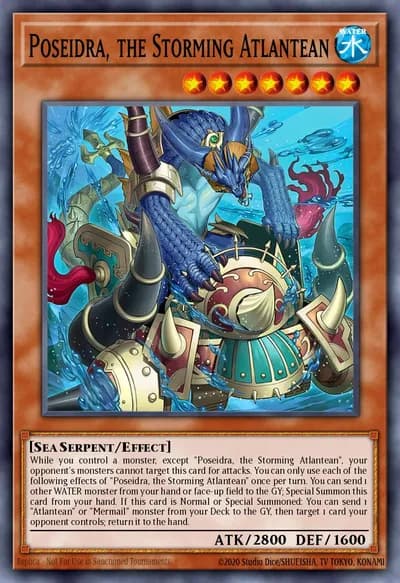 Poseidra, the Storming Atlantean — Carta Yu-Gi-Oh!