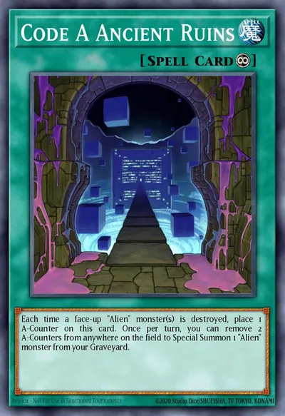Ruínas Antigas Código A — Carta Yu-Gi-Oh!