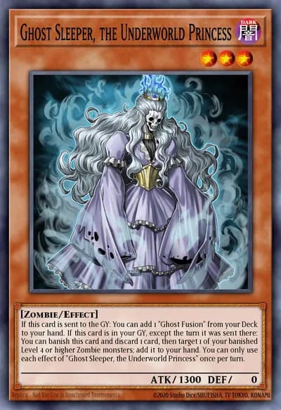 Ghost Sleeper, a Princesa do Submundo — Carta Yu-Gi-Oh!