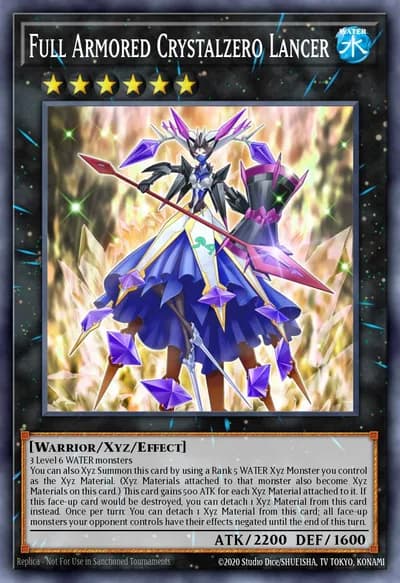 Full Armored Crystalzero Lancer — Carta Yu-Gi-Oh!