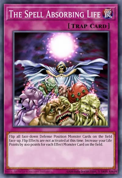 A Vida que Absorve Magias — Carta Yu-Gi-Oh!