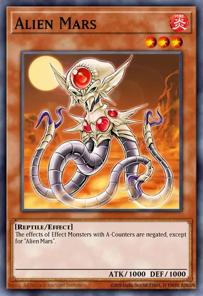 Alienígena de Marte — Carta Yu-Gi-Oh!