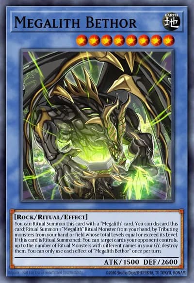 Megalith Bethor — Carta Yu-Gi-Oh!
