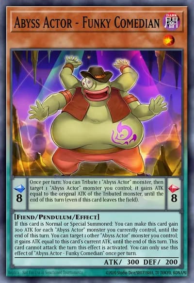 Abyss Actor - Funky Comedian — Carta Yu-Gi-Oh!
