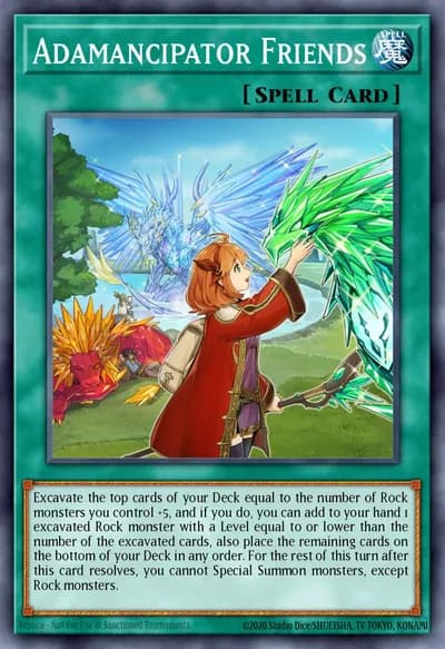 Amigos Adamancipator — Carta Yu-Gi-Oh!