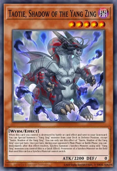 Taotie, Sombra do Yang Zing — Carta Yu-Gi-Oh!
